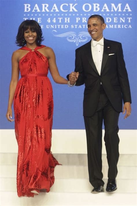 Michelle Obama Stuns In Red Jason Wu Gown At President S