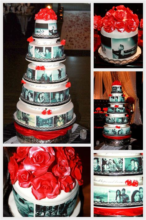 edible photo wedding cake cakecentralcom