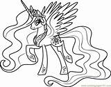 Celestia Pony Coloring Princess Little Pages Drawing Princesa Desenhos Sun Para Luna Colorir Unicorn Printable Friendship Magic Kids Ml Getdrawings sketch template