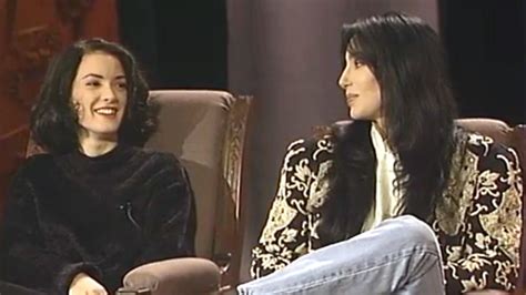 winona ryder and cher talk about their moms video