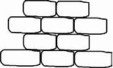 Brick Wall Clipart Clker Clip Large sketch template