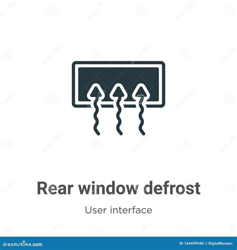 rear window defrost vector icon  white background flat vector rear window defrost icon symbol