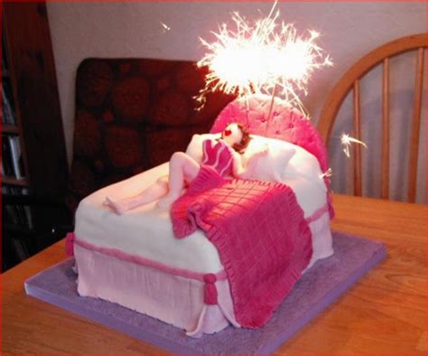 Funny Sexy Woman In Bed Birthday Cake  Hi Res 720p Hd