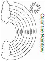 Rainbow Worksheet Worksheets Printable Color Kindergarten Preschool Learning Colors Activities Choose Board Customize Toddler Educational Crafts sketch template