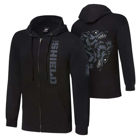 shield hounds  justice full zip hoodie sweatshirt pro wrestling wiki divas