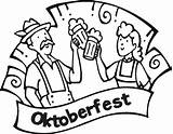 Oktoberfest sketch template