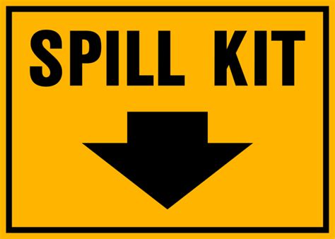 spill kit western safety sign