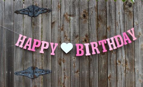 simple pink birthday banner picture wallpaperscom