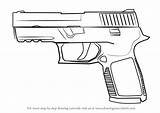 Glock Counter P250 Strike Drawingtutorials101 sketch template