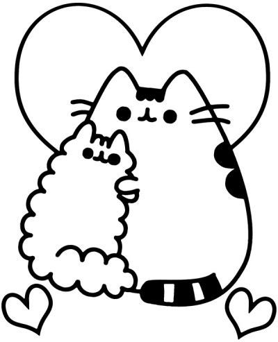 pusheen coloring page  stormy topcoloringpagesnet