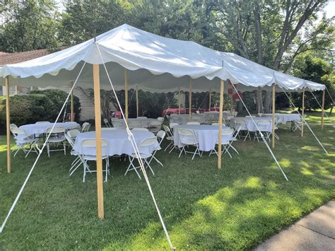 pole tent package  rent