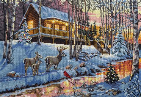 dimensions gold collection counted cross stitch kit  winter
