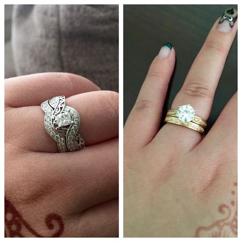 How Do You Wear Your Wedding Band And Engagement Ring Together