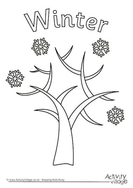 winter tree colouring page tree coloring page coloring pages winter