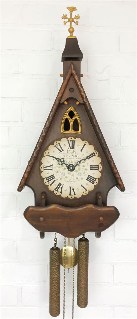 vintage cathedral  england wall clock