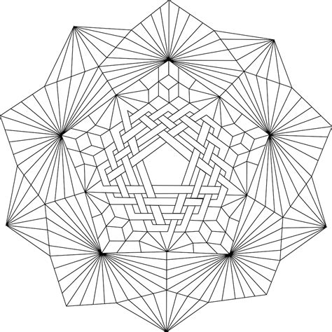 simple geometric coloring pages