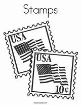 Coloring Office Post Stamps Usa Stamp Pages Clipart Print Flag Kids Flags Noodle Service Favorites Login Add Twistynoodle Built California sketch template