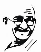 Gandhi Mahatma Outline Simple Sketch Thinking Living High Drawing Life Template Line Silhouette Drawings Pickthebrain Choose Board Sketches sketch template