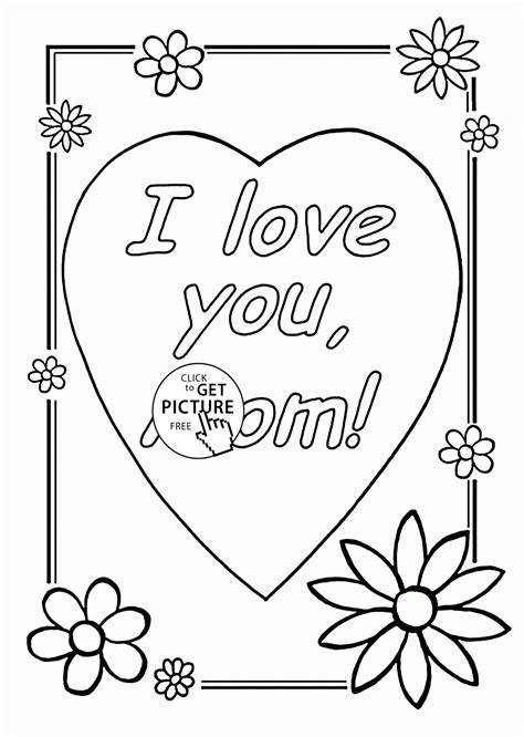 coloring pages   mom coloring page