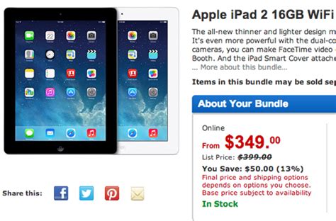 ipad deals  walmart puts apple tablet  sale   updated