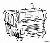 Coloring Pages Truck Lorry Colouring Dumper Kids Transportation Land Pitara Clipart Printable Cliparts Library Getcolorings Color sketch template
