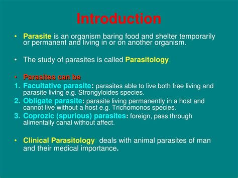 Ppt Introduction To Parasites Powerpoint Presentation Free Download