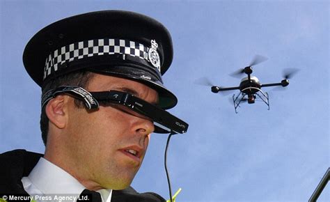 police    arrest  unmanned drone daily mail