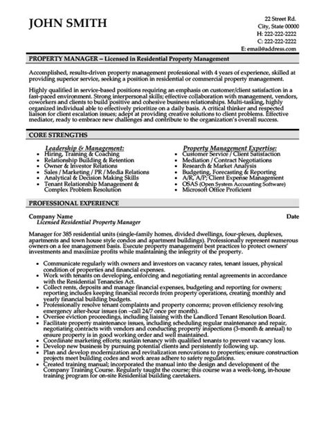 property manager resume template premium resume samples