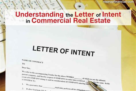 understanding  letter  intent  commercial real estate reprop