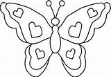 Kupu Mewarnai Gambar Butterfly Kunjungi Binatang Dan Coloring sketch template