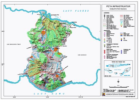 peta kabupaten ngada