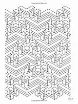 Coloring Designs Geometric Books Dover Amazon sketch template