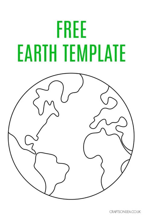 earth template  printable  crafts  sea
