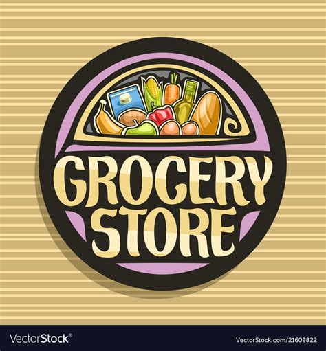 logo for grocery store royalty free vector image