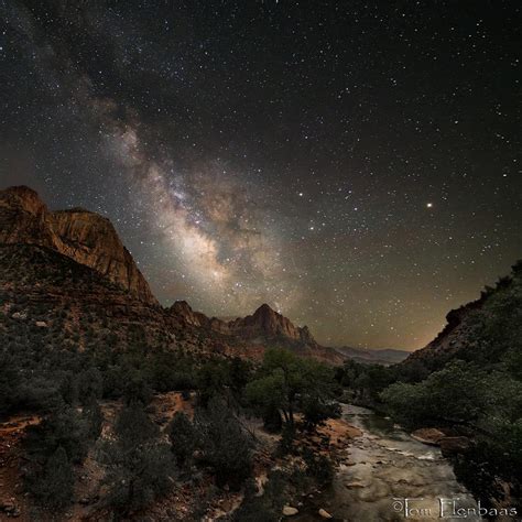Watchman Milky Way By Tom Elenbaas—zion National Park Utah