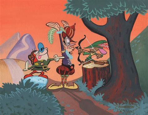 ren stimpy robin hoeek animation art character design classic cartoons