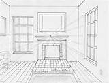 Room Ponto Perspectiva Fuga Zeichnen Zentralperspektive Fireplace Perspektive Croquis Treino Kunst Zimmer Visuales Artes Monicayugi Raum Skizzen Skizze Sketches Arquitetura sketch template