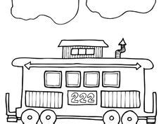 caboose coloring page train coloring pages coloring pages