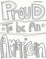 Coloring Pages Patriotic American Independence Doodle Proud Sheets Colour Alley sketch template
