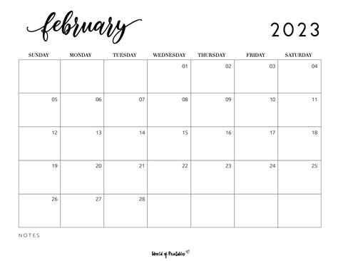 printable february  calendars world  printables