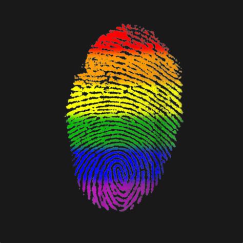Gay Shirt Rainbow Flag Lgbt Fingerprint Gay Pride T Gay T Shirt