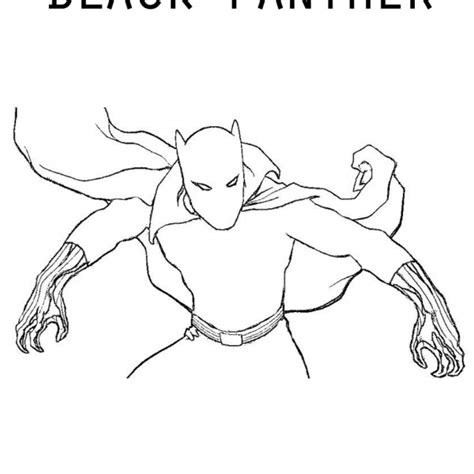 black panther coloring pages  superhero   printable