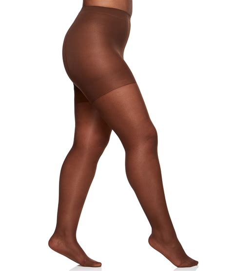 berkshire women s plus size queen silky sheer control top pantyhose