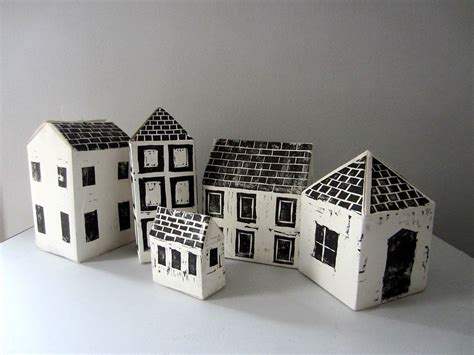 paper houses  woodcut prints   perspective lif flickr