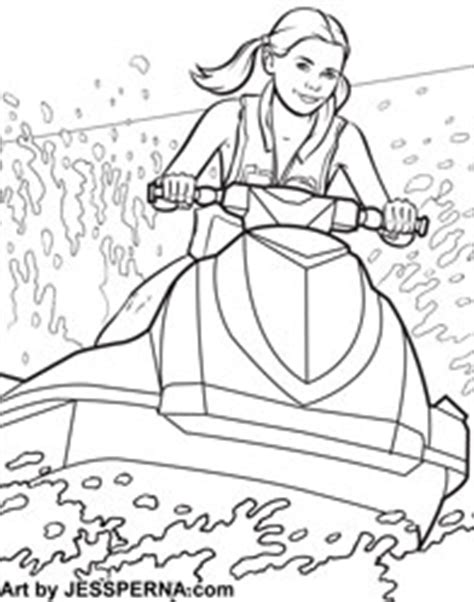 jet ski coloring pages  print speed boat coloring page