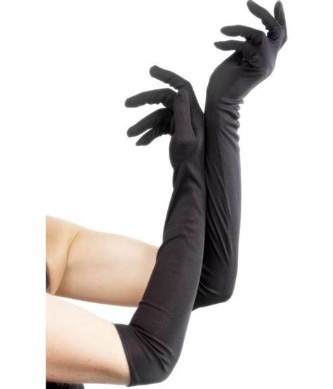 handschoenen lang zwart cm feestbazaarnl