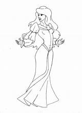 Odette Disney Lineart sketch template