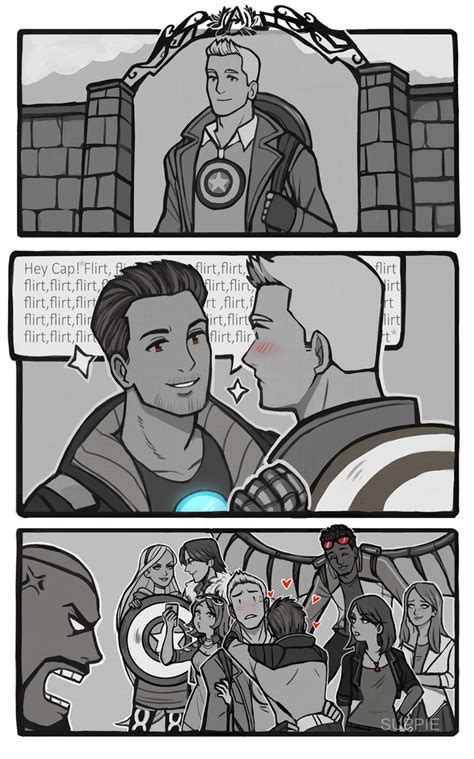 Suppie⁷ On Twitter Old Avac Fanart And Stony Comic When Steve Arrives