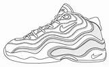 Coloring Pages Shoes Jordan Kd Nike Shoe Sheets Printable Sneakers Sneaker Clipart Kobe Print Library Choose Board sketch template