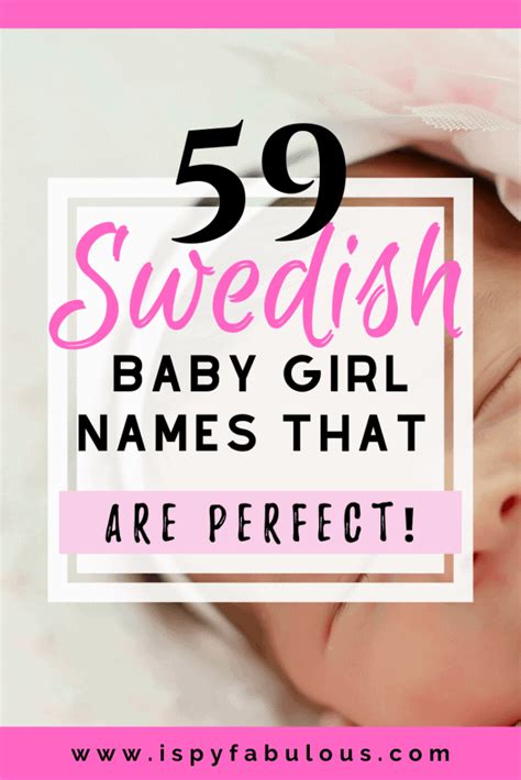 59 Unique Swedish Girl Names Everyone Will Love I Spy Fabulous